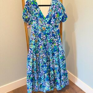 NWT Lilly Pulitzer Grace short sleeve midi dress size 12